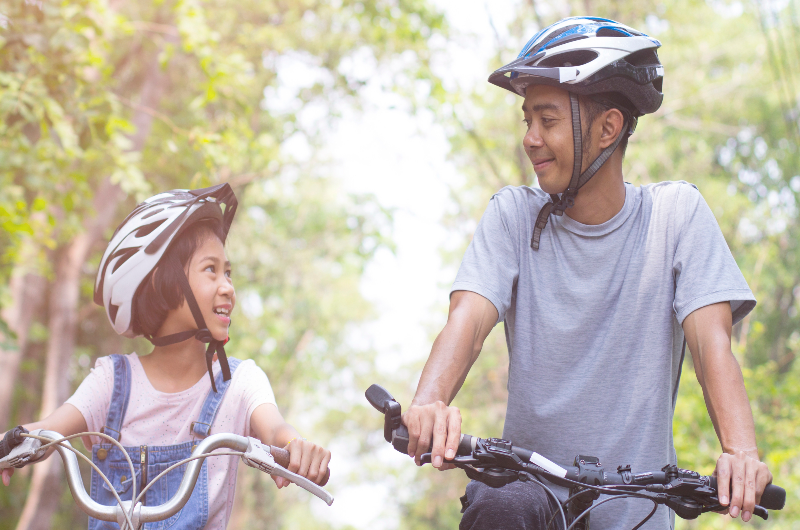 Kids cycling