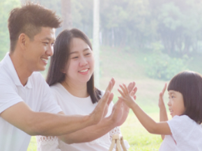Family high five